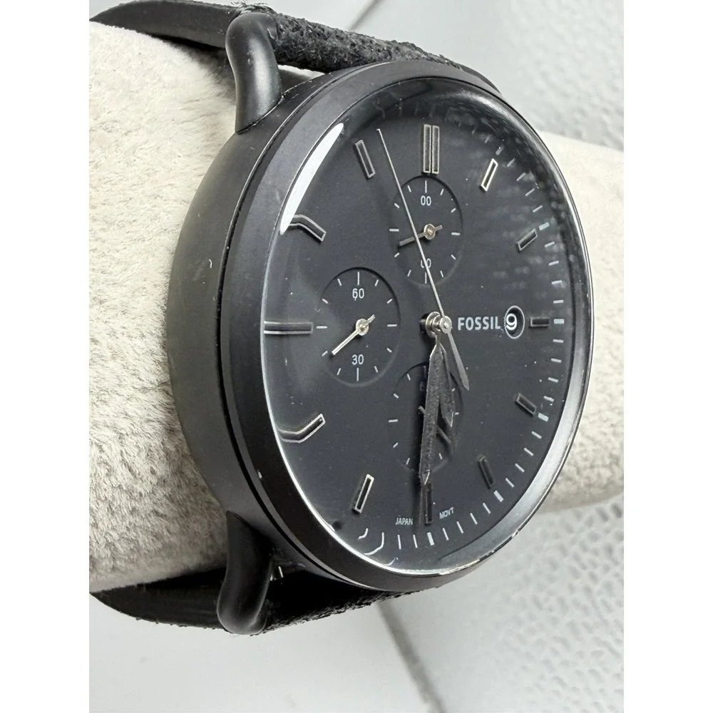 Fossil FS5504 New Battery Commuter Mens Chronograph Watch 42MM 8.5